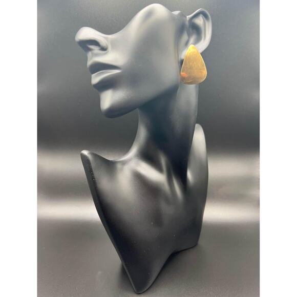 Vintage Bronze Teardrop Earrings - Picture 1 of 5